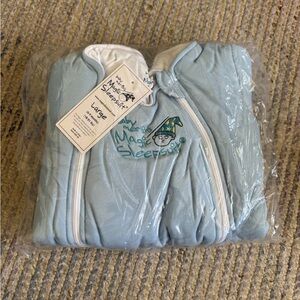 Baby Magic Sleepsuit Large - Light Blue Cozy One-Piece